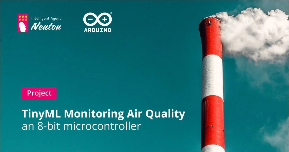 TinyML Monitoring of Air Quality on 8-bit Microcontroller